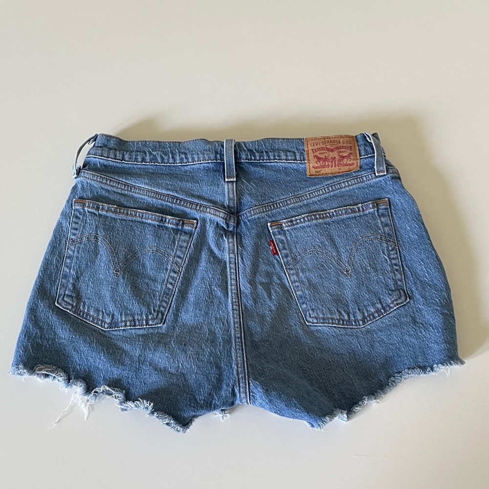 Levi’s 501 Jean Shorts Button Fly Distressed Cut Offs